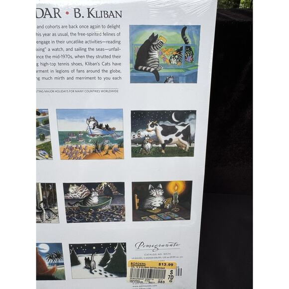 Vintage B. Kliban Cat Calendar Cat Cartoon Framable Art Brand New!  - Picture 6 of 7